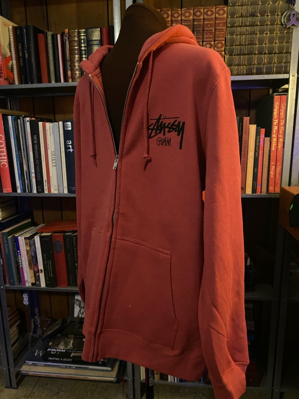 🆕 STUSSY full zip hoodie GUAM CHAPTER stüssy exclusive Medium 🇬🇺 - Picture 6 of 15